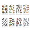 Abbildung Einzelbogen, Artikel: 59991, Sortiment Sticker, Format: 130 x 183 x 5 mm, 12 Sticker/Bogen