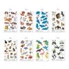 Abbildung Einzelbogen, Artikel: 59992, Sortiment Sticker, Format: 130 x 183 x 5 mm, 13 Sticker/Bogen