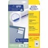 Packungsabbildung: Avery Zweckform Universal-Etiketten, permanent haftend, Artikel:  6121, Format: 38 x 21,2 mm, Druckereignung: Inkjet,Laser s/w,Farblaser, Inhalt: 1.950 Etiketten / 30 Bögen, 65 Etiketten/Bogen