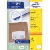 Packungsabbildung: Avery Zweckform Weiße Universal-Etiketten in Sonderformen, Artikel:  6135, Format: 210 x 148 mm, Druckereignung: Inkjet,Laser s/w,Farblaser, Inhalt: 200 Etiketten / 200 Bögen, 1 Etiketten/Bogen