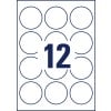Stanzzeichnung Einzelbogen A4, Artikel: 6226REV-10, Runde Etiketten, ablösbar, Format: ⌀ 60 mm, 12 Etiketten/Bogen