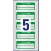 Abbildung Einzelbogen, Artikel: 6912, Inventar-Etiketten, Format: 50 x 20 mm, 5 Etiketten/Bogen