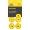 Packungsabbildung: Avery Zweckform Non A4 Prüfplaketten, Artikel:  6944-2024, Format: ⌀ 30 mm, Inhalt: 80 Prüfplaketten / 10 Bögen, 8 Prüfplaketten/Bogen