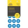 Packungsabbildung: Avery Zweckform Non A4 Prüfplaketten, Artikel:  6945-2025, Format: ⌀ 20 mm, Inhalt: 120 Prüfplaketten / 8 Bögen, 15 Prüfplaketten/Bogen