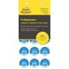 Packungsabbildung: Avery Zweckform Non A4 Prüfplaketten, Artikel:  6987-2025, Format: ⌀ 20 mm, Inhalt: 120 Prüfplaketten / 8 Bögen, 15 Prüfplaketten/Bogen