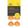 Packungsabbildung: Avery Zweckform Non A4 Prüfplaketten, Artikel:  6988-2027, Format: ⌀ 30 mm, Inhalt: 80 Prüfplaketten / 10 Bögen, 8 Prüfplaketten/Bogen