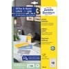 Packungsabbildung: Avery Zweckform Weiße Adress-Etiketten für Laserdrucker, Artikel:  7636-10, Format: 45,7 x 21,2 mm, Druckereignung: Inkjet,Laser s/w,Farblaser, Inhalt: 480 Etiketten / 10 Bögen, 48 Etiketten/Bogen