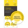 Packungsabbildung mit Etikettenbogen: Avery Zweckform Prüfplaketten, Artikel:  7905, Format: ⌀ 30 mm, Inhalt: 80 Prüfplaketten / 10 Bögen, 8 Prüfplaketten/Bogen