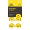 Packungsabbildung: Avery Zweckform Non A4 Prüfplaketten, Artikel:  7908, Format: ⌀ 30 mm, Inhalt: 80 Prüfplaketten / 10 Bögen, 8 Prüfplaketten/Bogen