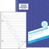 Produktabbildung mit Formularvorschau: Avery Zweckform, Artikel: 904, Durchschreibbuch, 148 x 210 mm, A5, 2 x 50 Blatt/Buch
