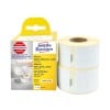 Packungsabbildung mit Etikettenrolle: Avery Zweckform Rollen-Etiketten, Artikel:  AS0722370, Format: 28 x 89 mm, Druckereignung: Thermodirekt-Drucker,Dymo LabelWriter* 300-Serie, 400-Serie, 450-Serie, 4XL, Wireless, Inhalt: 260 Etiketten / 2 Rollen, 130 Etiketten/Rolle