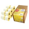 Packungsabbildung mit Etikettenrolle: Avery Zweckform Rollen-Etiketten, Artikel:  AS0722420, Format: 54 x 101 mm, Druckereignung: Thermodirekt-Drucker,Dymo LabelWriter* 300-Serie, 400-Serie, 450-Serie, 4XL, Wireless, Inhalt: 2.640 Etiketten / 12 Rollen, 220 Etiketten/Rolle