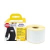 Packungsabbildung mit Etikettenrolle: Avery Zweckform Rollen-Etiketten, Artikel:  AS0722560, Format: 41 x 89 mm, Druckereignung: Thermodirekt-Drucker,Dymo LabelWriter* 300-Serie, 400-Serie, 450-Serie, 4XL, Wireless, Inhalt: 200 Etiketten / 1 Rolle, 200 Etiketten/Rolle