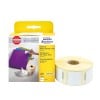 Packungsabbildung mit Etikettenrolle: Avery Zweckform Rollen-Etiketten, Artikel:  AS0929120, Format: 25 x 25 mm, Druckereignung: Thermodirekt-Drucker,Dymo LabelWriter* 300-Serie, 400-Serie, 450-Serie, 4XL, Wireless, Inhalt: 1.000 Etiketten / 1 Rolle, 1.000 Etiketten/Rolle