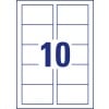 Stanzzeichnung Einzelbogen A4, Artikel: C32010-25, Classic Visitenkarten, Format: 85 x 54 mm, 10 Karten/Bogen
