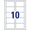 Stanzzeichnung Einzelbogen A4, Artikel: C32011-10, Superior Visitenkarten, Format: 85 x 54 mm, 10 Karten/Bogen