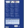 Das Bild enthält Informationen zu Quick&Clean-Visitenkarten, einschließlich Spezifikationen, Druckdetails und verschiedenen Sprachbeschreibungen zu den Merkmalen und Vorteilen des Produkts.