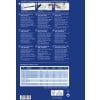 Das Bild zeigt verschiedene Details zu den Quick&Clean Premium-Visitenkarten, einschließlich Spezifikationen, Druckoptionen und Produktbeschreibungen in mehreren Sprachen.