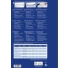 Eine Informationsgrafik zum Drucken von mikroperforierten Karten mit Anleitungen und Details in mehreren Sprachen zu Postkartenspezifikationen, einschließlich Abmessungen, Gewicht und Druckempfehlungen.