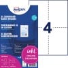 Avery XL-Verpackung für Ausweishüllen aus Karton mit Muster-Ausweis und großer Nummer 4?