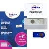 Avery Namensschild-Set mit magnetischen Namensschildern, Einlegekarten und blauer Verpackung?