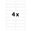 Abbildung Einzelbogen, Artikel: ETVET36X2PEN, Textil-Etiketten, Format: 13 x 45 mm, 18 Etiketten/Bogen