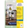 Packungsabbildung: Avery Zweckform Wetterfeste Folien-Etiketten für Inkjetdrucker, Artikel:  J4776-10, Format: 99,1 x 42,3 mm, Druckereignung: Inkjet, Inhalt: 120 Etiketten / 10 Bögen, 12 Etiketten/Bogen