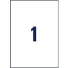 Stanzzeichnung Einzelbogen A4, Artikel: L4735REV-100, Universal-Etiketten, ablösbar, Format: 210 x 297 mm, 1 Etiketten/Bogen