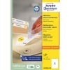 Packungsabbildung: Avery Zweckform Universal-Etiketten, ablösbar, Artikel:  L4735REV-100, Format: 210 x 297 mm, Druckereignung: Inkjet,Laser s/w,Farblaser, Inhalt: 100 Etiketten / 100 Bögen, 1 Etiketten/Bogen