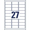 Stanzzeichnung Einzelbogen A4, Artikel: L4737REV-100, Universal-Etiketten, ablösbar, Format: 63,5 x 29,6 mm, 27 Etiketten/Bogen