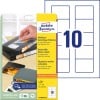 Packungsabbildung mit Etikettenbogen: Avery Zweckform Etiketten für Disketten, Artikel:  L4738REV-25, Format: 70 x 50,8 mm, Druckereignung: Inkjet,Laser s/w,Farblaser, Inhalt: 250 Etiketten / 25 Bögen, 10 Etiketten/Bogen