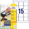 Packungsabbildung mit Etikettenbogen: Avery Zweckform Etiketten für ZIP-Disketten, Artikel:  L4747REV-25, Format: 59 x 50 mm, Druckereignung: Inkjet,Laser s/w,Farblaser, Inhalt: 375 Etiketten / 25 Bögen, 15 Etiketten/Bogen