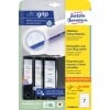 Packungsabbildung: Avery Zweckform Ordner-Etiketten, ablösbar, Artikel:  L4760REV-20, Format: 38 x 192 mm, Druckereignung: Inkjet,Laser s/w,Farblaser, Inhalt: 210 Etiketten / 30 Bögen, 7 Etiketten/Bogen