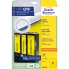 Packungsabbildung: Avery Zweckform Ordner-Etiketten, Artikel:  L4769-20, Format: 61 x 192 mm, Druckereignung: Inkjet,Laser s/w,Farblaser, Inhalt: 80 Etiketten / 20 Bögen, 4 Etiketten/Bogen