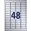 Stanzzeichnung Einzelbogen A4, Artikel: L6009-100, Typenschild-Etiketten, Format: 45,7 x 21,2 mm, 48 Etiketten/Bogen