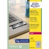 Packungsabbildung: Avery Zweckform Silberne Typenschild-Etiketten, Artikel:  L6011-100, Format: 63,5 x 29,6 mm, Druckereignung: Laser s/w, Inhalt: 2.700 Etiketten / 100 Bögen, 27 Etiketten/Bogen