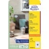 Packungsabbildung: Avery Zweckform Ovale Etiketten, Artikel:  L6024REV-25, Format: 63,5 x 42,3 mm, Druckereignung: Inkjet,Laser s/w,Farblaser, Inhalt: 450 Etiketten / 25 Bögen, 18 Etiketten/Bogen