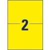 Stanzzeichnung Einzelbogen A4, Artikel: L6130-20, Wetterfeste Folien-Etiketten, Format: 210 x 148 mm, 2 Etiketten/Bogen