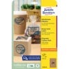 Packungsabbildung: Avery Zweckform Braune Kraftpapier-Etiketten, Artikel:  L7105-25, Format: ⌀ 40 mm, Druckereignung: Inkjet,Laser s/w,Farblaser, Inhalt: 600 Etiketten / 25 Bögen, 24 Etiketten/Bogen