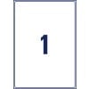 Stanzzeichnung Einzelbogen A4, Artikel: L7167-100, Versand-Etiketten, Format: 199,6 x 289,1 mm, 1 Etiketten/Bogen