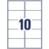Stanzzeichnung Einzelbogen A4, Artikel: L7173-100, Adress-Etiketten, Format: 99,1 x 57 mm, 10 Etiketten/Bogen