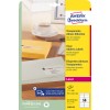 Packungsabbildung: Avery Zweckform Transparente Versand-Etiketten, für Laserdrucker, Artikel:  L7563-25, Format: 99,1 x 38,1 mm, Druckereignung: Laser s/w,Farblaser, Inhalt: 350 Etiketten / 25 Bögen, 14 Etiketten/Bogen