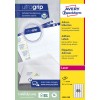 Packungsabbildung: Avery Zweckform Weiße Adress-Etiketten für Laserdrucker, Artikel:  L7651-100, Format: 38,1 x 21,2 mm, Druckereignung: Laser s/w,Farblaser, Inhalt: 6.500 Etiketten / 100 Bögen, 65 Etiketten/Bogen