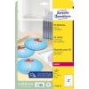 Packungsabbildung: Avery Zweckform CD-Etiketten SuperSize, Artikel:  L7760-25, Format: ⌀ 117 mm, Druckereignung: Laser s/w,Farblaser, Inhalt: 50 Etiketten / 25 Bögen, 2 Etiketten/Bogen