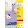 Packungsabbildung: Avery Zweckform Hochglanz-Etiketten, Artikel:  L7767-40, Format: 210 x 297 mm, Druckereignung: Laser s/w,Farblaser, Inhalt: 40 Etiketten / 40 Bögen, 1 Etiketten/Bogen