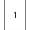 Stanzzeichnung Einzelbogen A4, Artikel: L7917-10, Ultra-Resistente Folien-Etiketten, Format: 210 x 297 mm, 1 Etiketten/Bogen