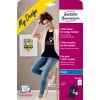 Packungsabbildung: Avery Zweckform Textiltransferfolie für dunkle Textilien, Artikel:  MD1003, Format: 210 x 297 mm, Druckereignung: Inkjet, Inhalt: 4 Bögen,  /Bogen