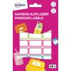 Packungsabbildung: Avery , Artikel:  NAME48C, Format: 15 x 32 mm, Inhalt: 48 Etiketten / 2 Bögen, 24 Etiketten/Rolle