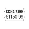 Einzelabbildung Etikett, Artikel: PLR1626, Preisauszeichner-Etiketten, 2-zeilig, Format: 26 x 16 mm, 1.200 Etiketten/Rolle