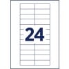 Stanzzeichnung Einzelbogen A4, Artikel: POL20MA66-20DR, Namensschilder, Format: 68 x 22 mm